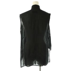 Y's ノースリーブブラウス リネン混 ブラック /HK OS