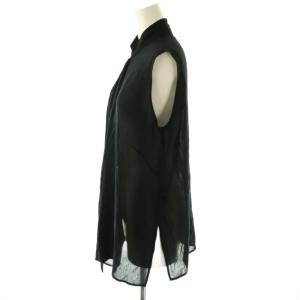 Y's ノースリーブブラウス リネン混 ブラック /HK OS