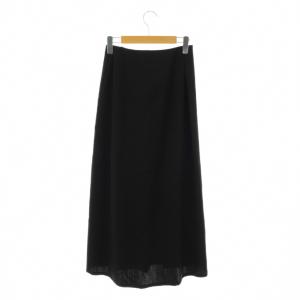 Y's ウール フレアスカート マキシ ロング 3 黒 ブラック /AT OS