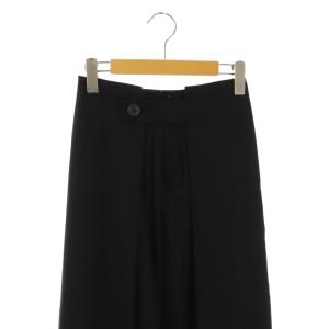 Y's ウール フレアスカート マキシ ロング 3 黒 ブラック /AT OS