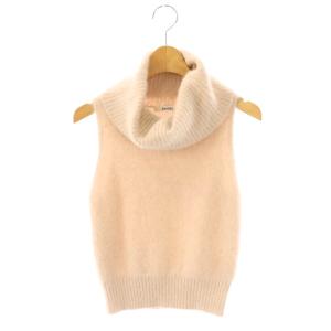 24AW フォックスアルパカノースリタートルプルオーバー ニット セーター F ピンクベージュ /DO