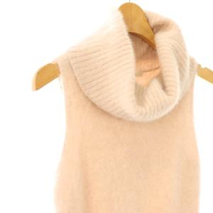 SNIDEL 24AW フォックスアルパカノースリタートルプルオーバー ニット セーター F ピンクベージュ /DO
