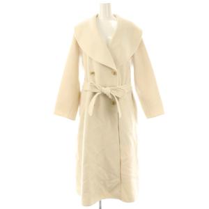 24SS ビッグカラーリバーコート ロング 0 アイボリー /HK OS