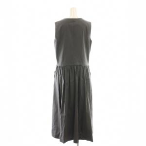 theory luxe 23SS CRISP LINEN SALIM ワンピース ノースリーブ 40 グレー /CX OS