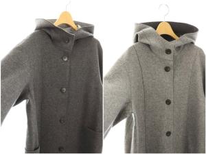 theory luxe Belfast Sadie コート 38 グレー ライトグレー /DO OS