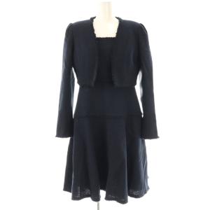 セットアップ ジャケット ワンピース 36 ネイビー /DO OS