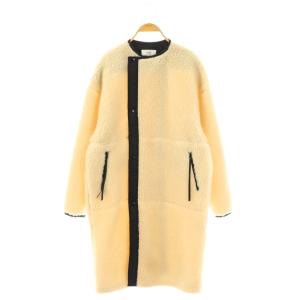 FAUX SHEARLING COAT ボア 2 アイボリー ブラック