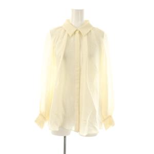 essence of ANAYI シアーシャツブラウス シルク 38 アイボリー /ES OS
