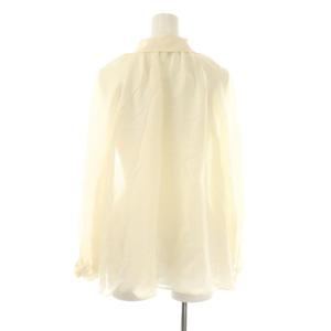 ANAYI essence of ANAYI シアーシャツブラウス シルク 38 アイボリー /ES OS