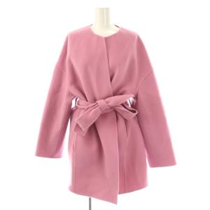 24AW シャルムビーバーリバーミドルコート 2 ピンク