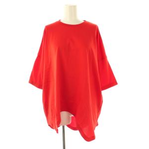 23AW WAVE-HEM T-SHIRT Tシャツ カットソー 38 オレンジレッド /DO OS
