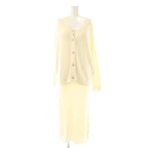 ホーム HOME 24AW Creamy Touch タンクワンピース ロング カーディガン ニット セット