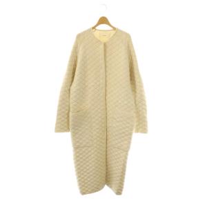 Quilting Knit Coat コート 38 アイボリー /DO OS