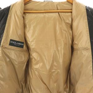 DOLCE&GABBANA 中綿ジャケット ジップアップ フード 44 ブラック /DF OS