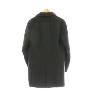 HUGO BOSS ORANGE ショールカラー コート シングル 48 ダークグレー /DF OS