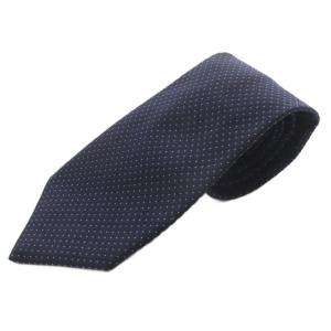 シルク ドット柄 ネクタイ 紺 ネイビー /SR