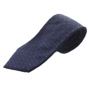 シルク ドット柄 ネクタイ 紺 ネイビー /SR OH
