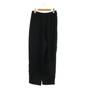 ENFOLD 24SS STRIPE RELAX EGG WIDE-PANTS パンツ ストライプ ワイド 38 ネイビー