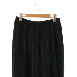 ENFOLD 24SS STRIPE RELAX EGG WIDE-PANTS パンツ ストライプ ワイド 38 ネイビー