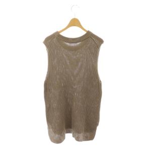 EVERYDAY I LIKE 24SS Polite ニット ベスト プルオーバー モカブラウン /ES OS