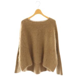 ファーニットワイドプルオーバー セーター モカ /DF OS