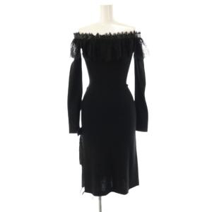 レース ワンピース タイト 36 ブラック /CX OS