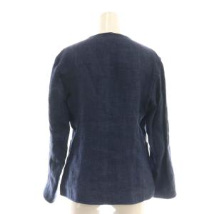 MAX MARA WEEKEND LINE リネンジャケット 38 ネイビー /DO OS