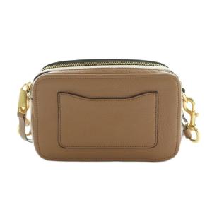 MARC JACOBS スナップショット ショルダーバッグ レザー ピンクベージュ /MI OS