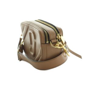 MARC JACOBS スナップショット ショルダーバッグ レザー ピンクベージュ /MI OS