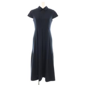ポイントカラードレスワンピース 36 ネイビー