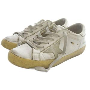 スーパースター スニーカー ダメージ加工 38 白 ホワイト /SR