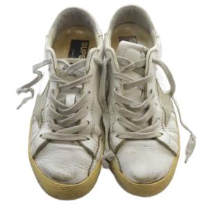 GOLDEN GOOSE スーパースター スニーカー ダメージ加工 38 白 ホワイト /SR