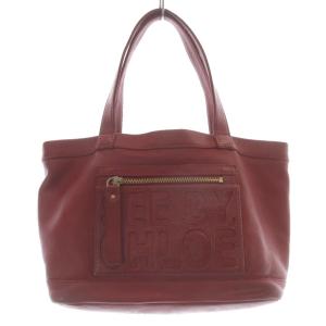 レザー トートバッグ ハンドバッグ 赤 レッド /SR OH