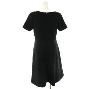 FOXEY ニットドレス ワンピース 38 ブラック 43585