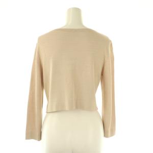FOXEY NEW YORK アッパースタンダード カーディガン ニット クロップド 40 ベージュ 32821 /DF OS