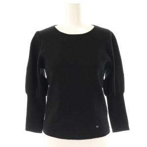 24AW レーヨンポリエステル プルオーバーニット セーター 40 ブラック /ES OS