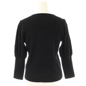 TO BE CHIC 24AW レーヨンポリエステル プルオーバーニット セーター 40 ブラック /ES OS