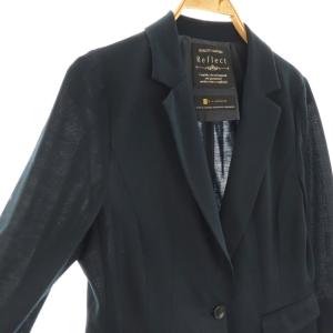Reflect 背抜き1Bテーラードジャケット ブレザー 七分袖 11 紺 ネイビー /AT OS