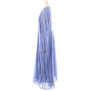 NE QUITTEZ PAS! 23SS COTTON VOILE STRIPE DRESS ワンピース M