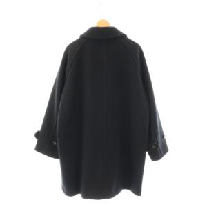 Framework 24AW ラムウールMIXシャルムバルカラーコート 36 ブラック