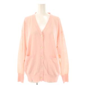 25SS コットンハイゲージカーディガン ニット 長袖 ピンク /HK OS