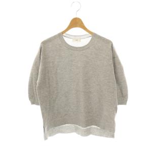 24AW LEVITA コットンショートスリーブプルオーバー ニット カットソー グレー /DO OS