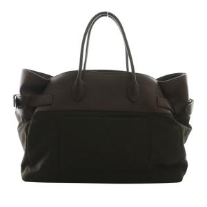 Margaux 17 Inside Out キャンバスハンドバッグ ボストン ブラウン W1318