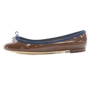 Repetto バレエシューズ エナメル 39 茶 ブラウン /SS OS