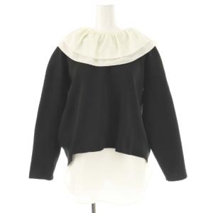 ×setsuko sagittaire 二点セット デザインカラーブラウスコンビ ニット セーター プルオーバー