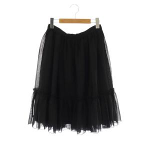 40311 Ruffles ギャザースカート 38 ブラック
