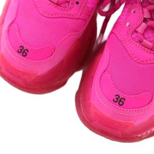 BALENCIAGA TRIPLE S スニーカー US6 ショッキングピンク 544351