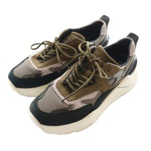 D.A.T.E. フーガ FUGA スニーカー 24.5?p 黒 ブラック 茶 ブラウン /SS OS