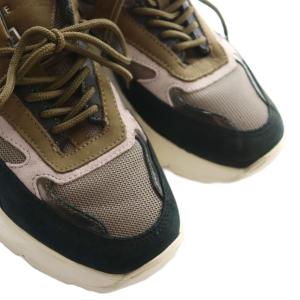 D.A.T.E. フーガ FUGA スニーカー 24.5?p 黒 ブラック 茶 ブラウン /SS OS