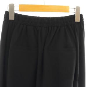 RIVE DROITE RIVEDROITE リブドロワ ウエストゴムウォッシャブルタックワイドスラックス イージー 34 黒 ブラック /AT OS